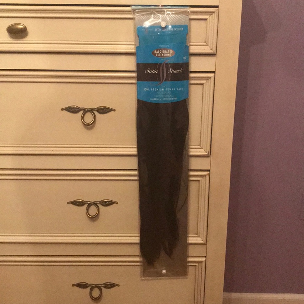 Monaco Satin Strands Halo shaped extensions 16”
